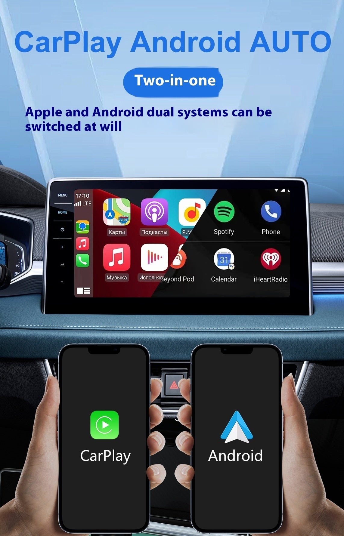 Wireless Carplay Adaptor Android Auto Vehicle Interconnection Wired To Wireless Carplay Smart Box